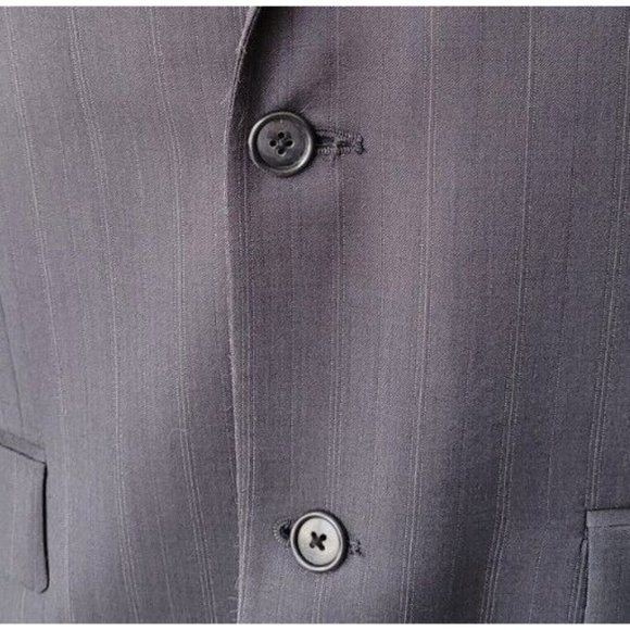 CALVIN KLEIN 38R MEN'S SPORT COAT GRAY WOOL BLEND TWO-BUTTON TWO-VENTS B524 - Picture 2 of 13